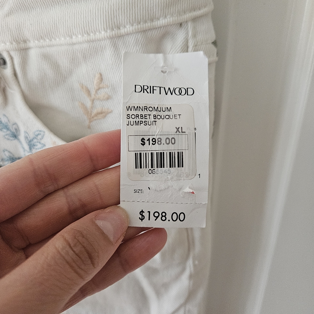 DRIFTWOOD White Floral Wide-Leg Jumpsuit - Picture 9 of 10